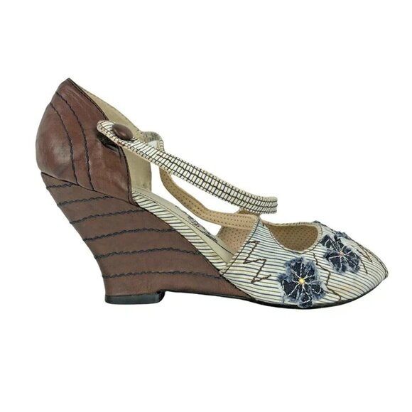 Kenzie Womens Unity Multicolor Peep Toe Comfort Wedge Pump Heel Size US 6 M‎ - Picture 1 of 9